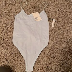 forever 21 blue bodysuit